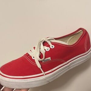 Vans Classic Red Canvas Shoes